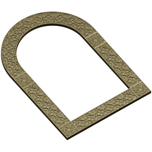 Ornate Arched Frame STL for CNC Milling