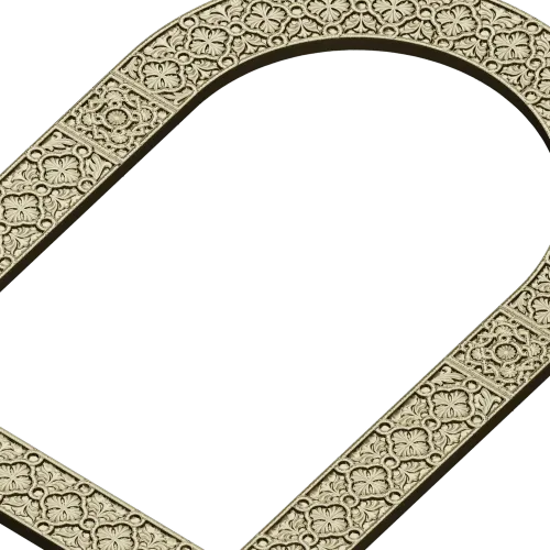 Ornate Arched Frame STL for CNC Milling
