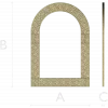 Ornate Arched Frame STL for CNC Milling