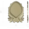 Ornate Laurel Cartouche - STL 3D Model for CNC