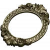 Ornate Oval Frame STL 3D Model for CNC Milling