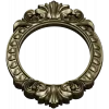 Ornate Oval Frame STL 3D Model for CNC Milling