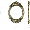 Ornate Oval Frame STL 3D Model for CNC Milling