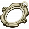 Ornate Oval Pendant Frame - STL 3D model for CNC
