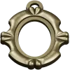 Ornate Oval Pendant Frame - STL 3D model for CNC