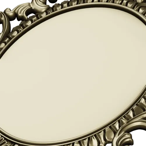 Ornate Oval Rococo Frame STL for CNC