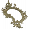 Rococo Oval Decorative Frame STL for CNC