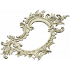 Rococo Oval Decorative Frame STL for CNC