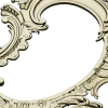 Rococo Oval Decorative Frame STL for CNC