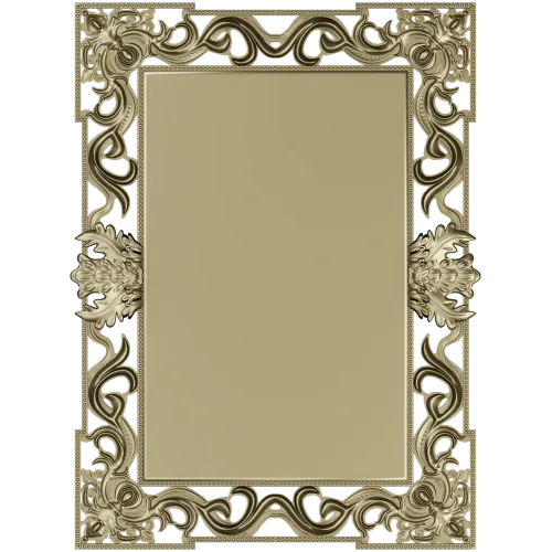 Ornate Rococo Rectangular Frame STL for CNC Routers
