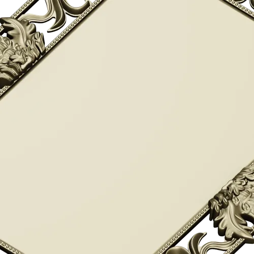 Ornate Rococo Rectangular Frame STL for CNC Routers
