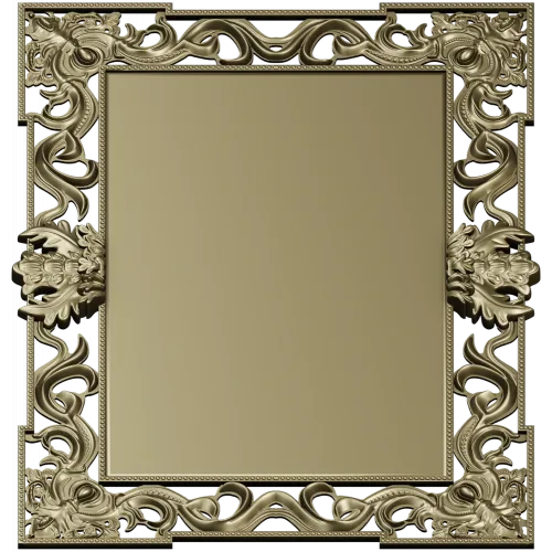 Ornate Rococo Rectangular Frame STL for CNC Routers
