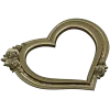 Heart Frame with Rose Clusters - STL 3D Model for CNC