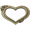 Heart Frame with Rose Clusters - STL 3D Model for CNC