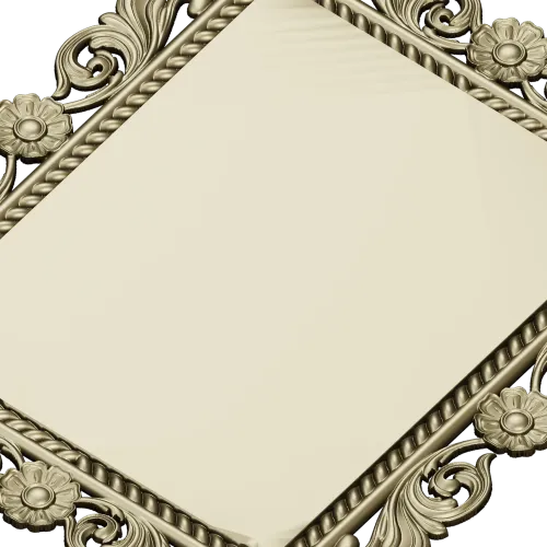 Ornate Baroque Frame STL for CNC