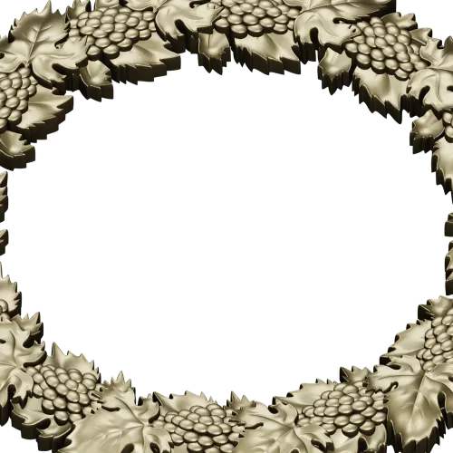 Grapevine Laurel - STL 3D model for CNC carving
