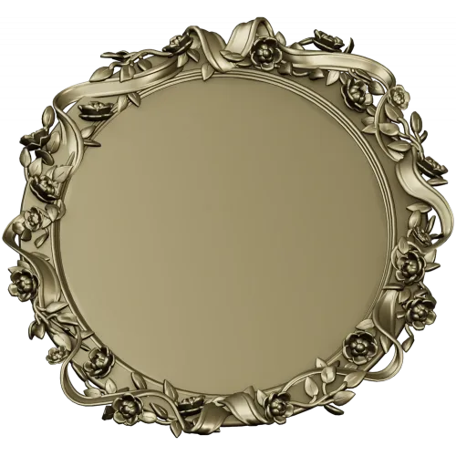 Rosaline Oval Frame STL 3D model for CNC