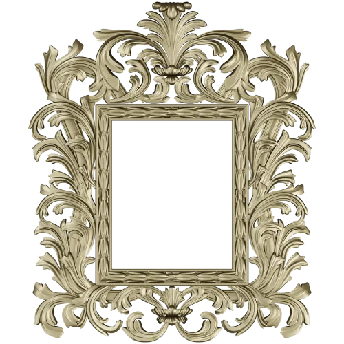 Baroque Acanthus Frame - STL 3D model for CNC