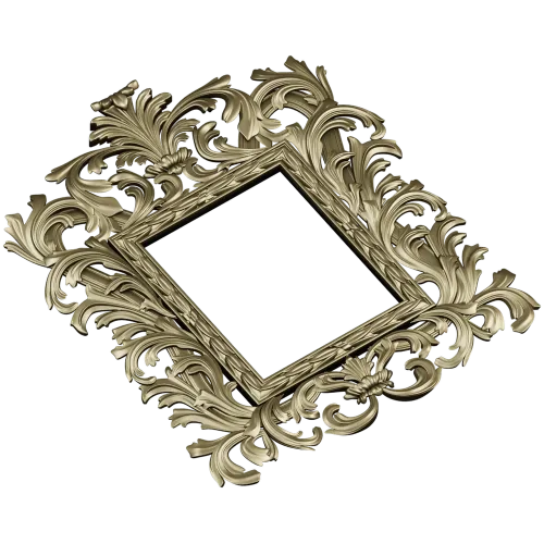 Baroque Acanthus Frame - STL 3D model for CNC
