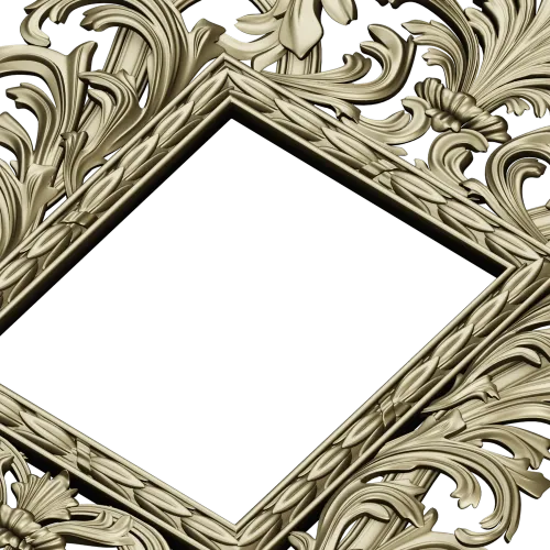 Baroque Acanthus Frame - STL 3D model for CNC
