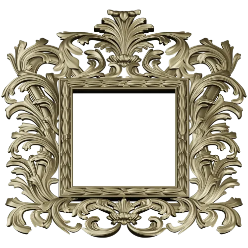 Baroque Acanthus Frame - STL 3D model for CNC