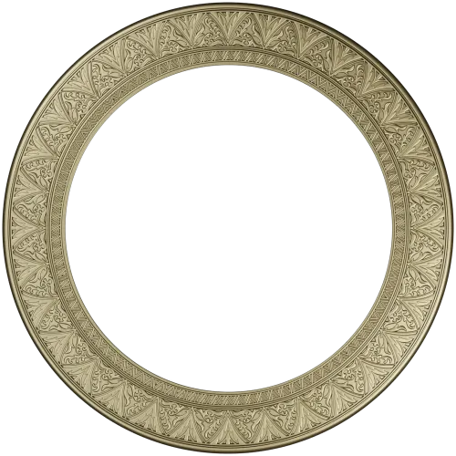 Ornate Round Frame STL for CNC