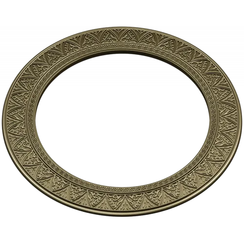 Ornate Round Frame STL for CNC