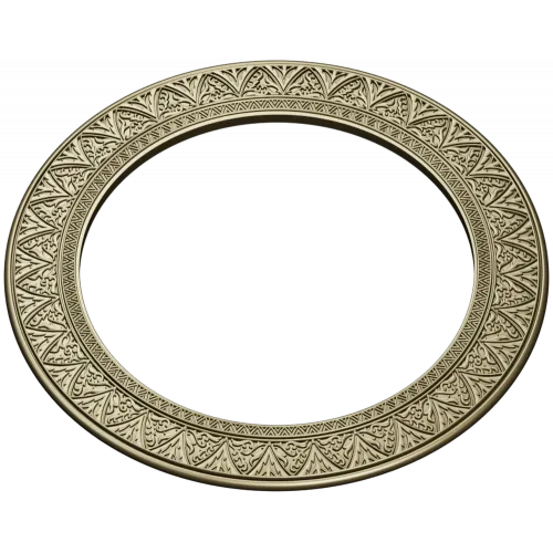 Ornate Round Frame STL for CNC