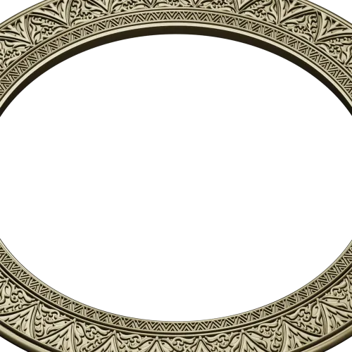 Ornate Round Frame STL for CNC