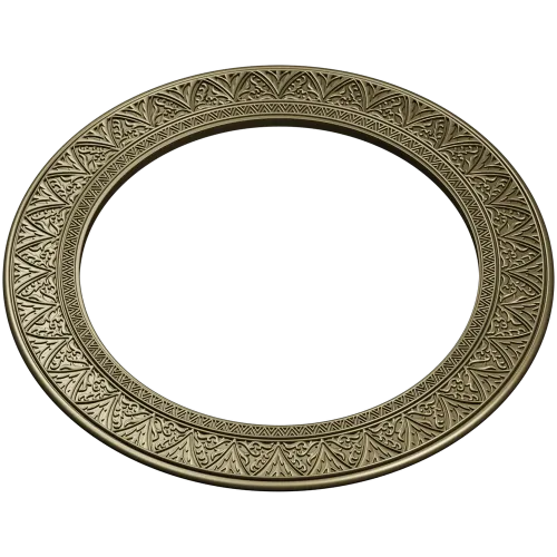 Ornate Round Frame STL for CNC