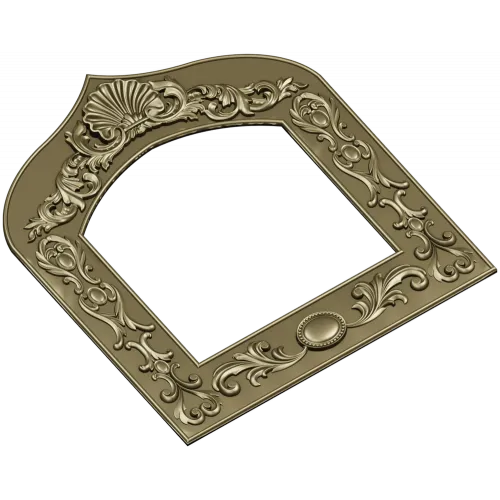 Arched Ornate Frame STL for CNC