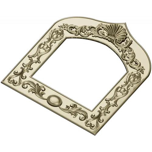 Arched Ornate Frame STL for CNC