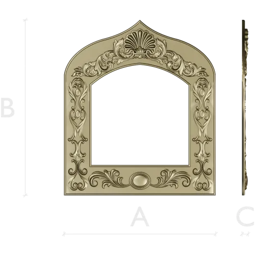 Arched Ornate Frame STL for CNC