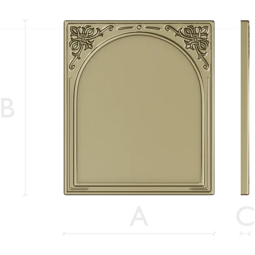 Arched Decorative Frame STL for CNC Routing