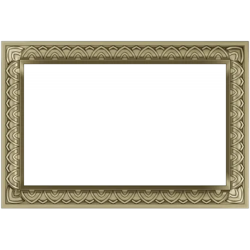 Rectangular Arch-Motif Frame STL for CNC Router