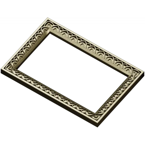 Rectangular Arch-Motif Frame STL for CNC Router