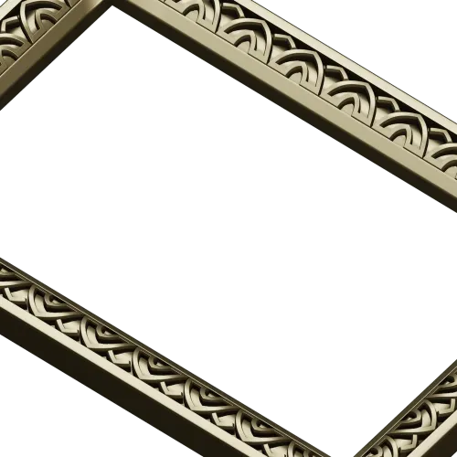 Rectangular Arch-Motif Frame STL for CNC Router