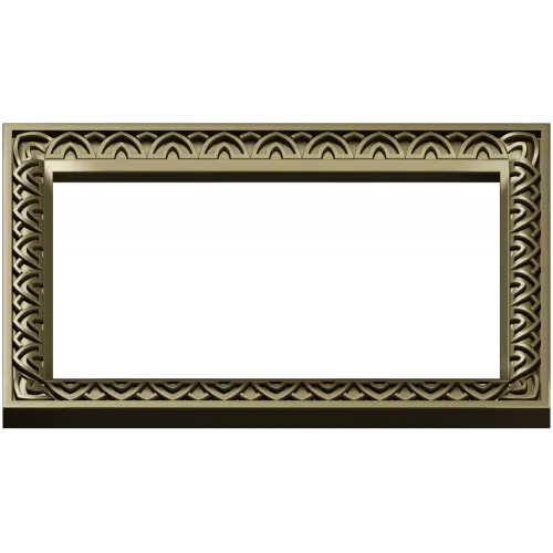 Rectangular Arch-Motif Frame STL for CNC Router