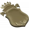 Геральдический щит с короной - 3D модель STL для ЧПУ
