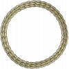 Laurel Braid Round Frame - STL 3D Model for CNC