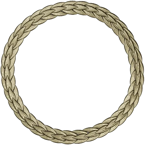 Laurel Braid Round Frame - STL 3D Model for CNC