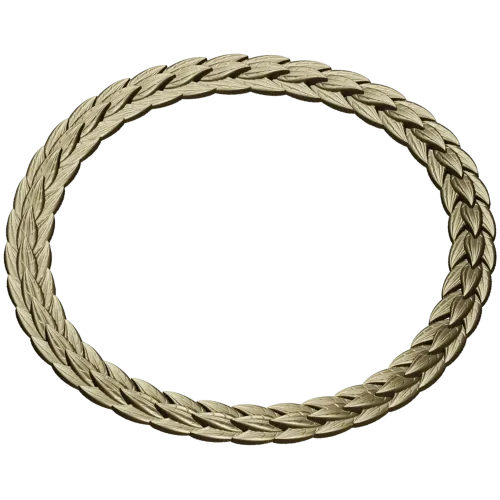 Laurel Braid Round Frame - STL 3D Model for CNC
