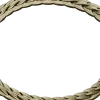 Laurel Braid Round Frame - STL 3D Model for CNC