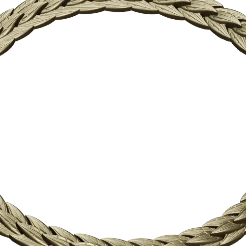 Laurel Braid Round Frame - STL 3D Model for CNC