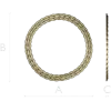 Laurel Braid Round Frame - STL 3D Model for CNC