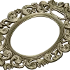 Ornate Rococo Oval Frame STL for CNC Routing