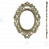 Ornate Rococo Oval Frame STL for CNC Routing