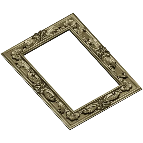 Ornate Acanthus Frame STL for CNC