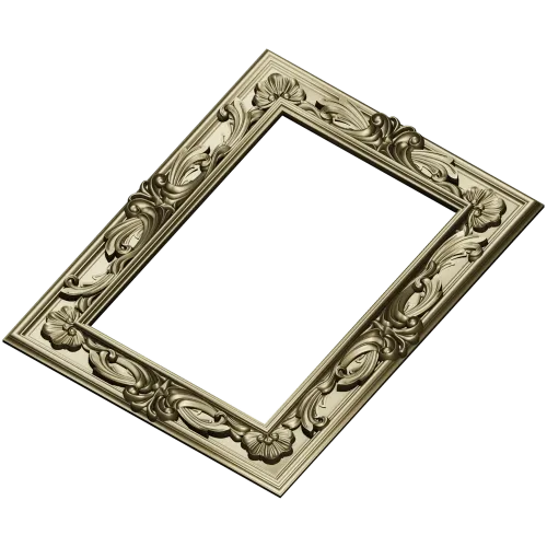 Ornate Acanthus Frame STL for CNC