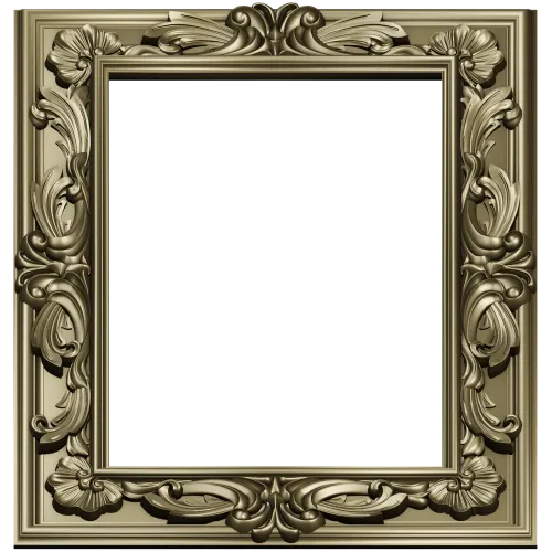 Ornate Acanthus Frame STL for CNC